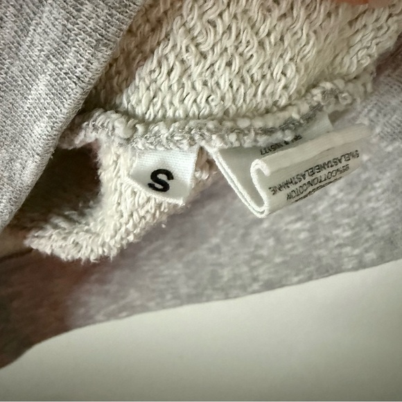 Ulla Johnson Gray Puff Short Sleeve Sweatshirt - Size S - Picture 4 of 4